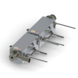 Fiber drawing UVA curing water-cooled light source