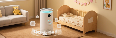 Mother and baby room, sterile breathing protection scene