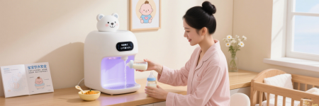 Exclusive drinking water scene for mother and baby